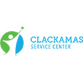 Clackamas Service Center Logo in green and blue